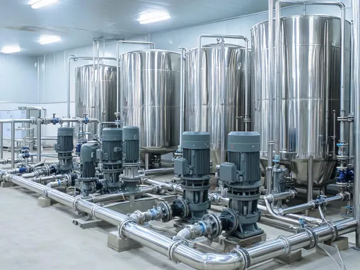 Industrial process water pumps